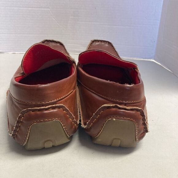 LUCIO RICCI Men’s Loafers Shoes  Size 7.5 Brown Slip On‎ main image 4